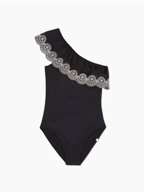 The Eyelet Ruffle Sidestroke